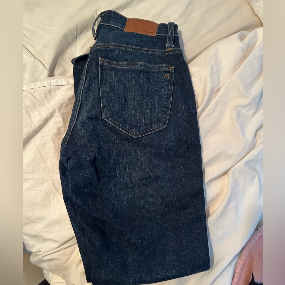 Madewell Slim straight mid rise sark wash jeans